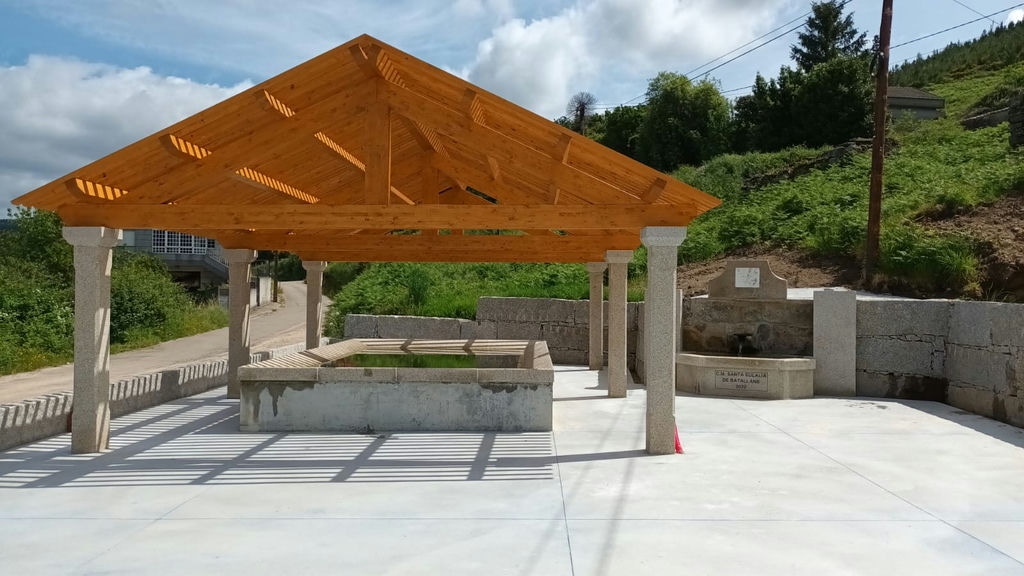 Estructura tejado de madera